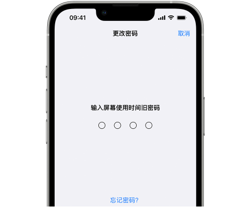 赤坎iPhone屏幕维修分享iPhone屏幕使用时间密码忘记了怎么办 