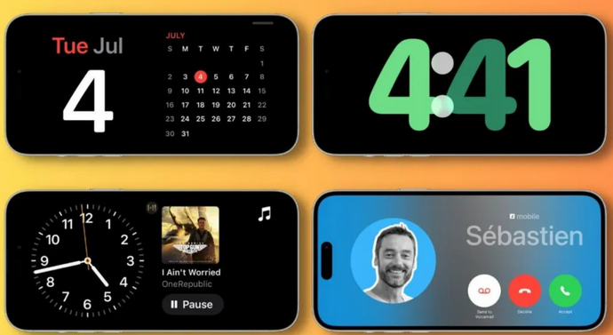 赤坎苹果手机维修分享iOS17横屏充电待机显示有什么好处 