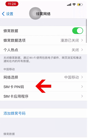 赤坎苹果14维修网分享如何给iPhone14的SIM卡设置密码 