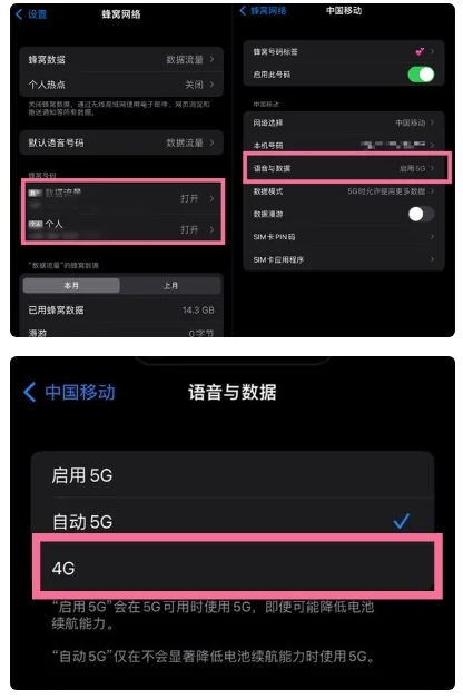 赤坎苹果手机维修分享iPhone14如何切换4G/5G? iPhone14 5G网络切换方法 