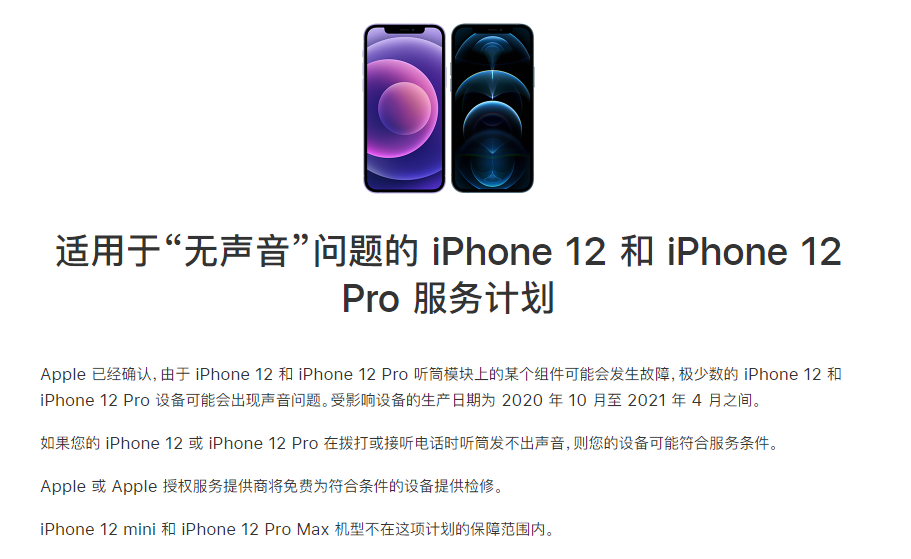 赤坎苹果手机维修分享iPhone 12/Pro 拨打或接听电话时无声音怎么办 